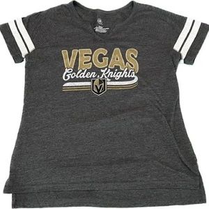 NWT NHL Las Vegas Golden Knights Hockey Womens T Shirt Gray Size Medium M